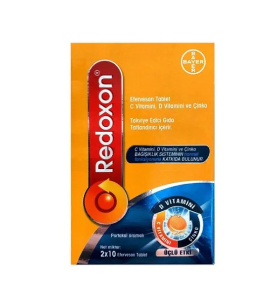 12 Redoxon Vitamin C-D-Zinc 20 Effervecent Tablets Bayer - Image 1